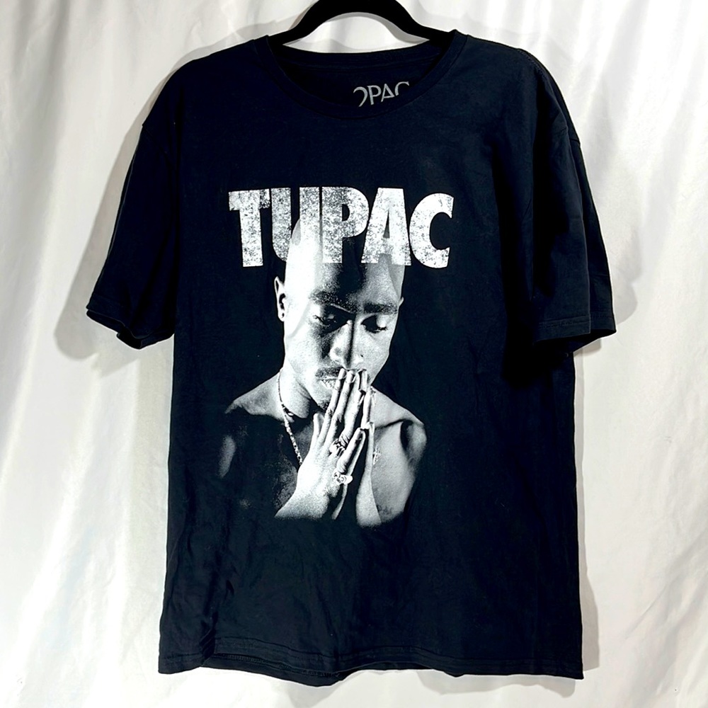 Licensed Tupac Tee Shirt, size Large, Black